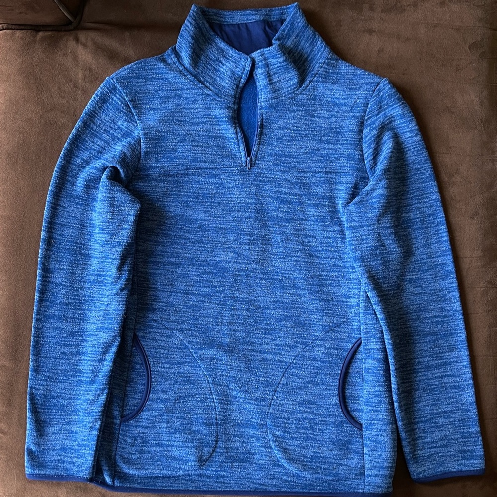 LAND’S END ~ Blue Pullover (Quarter-Zip) + Spandex Shaping